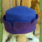 Zinnenhut in violett und blau 2