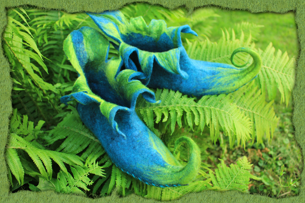 Blau-Grüne Elfenschuhe
