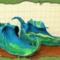 Blaue Elfen-Filzschuhe