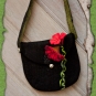 Schwarze Tasche Mohn